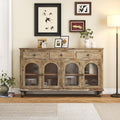 Farmhouse Glass‑Door Sideboard Buffet