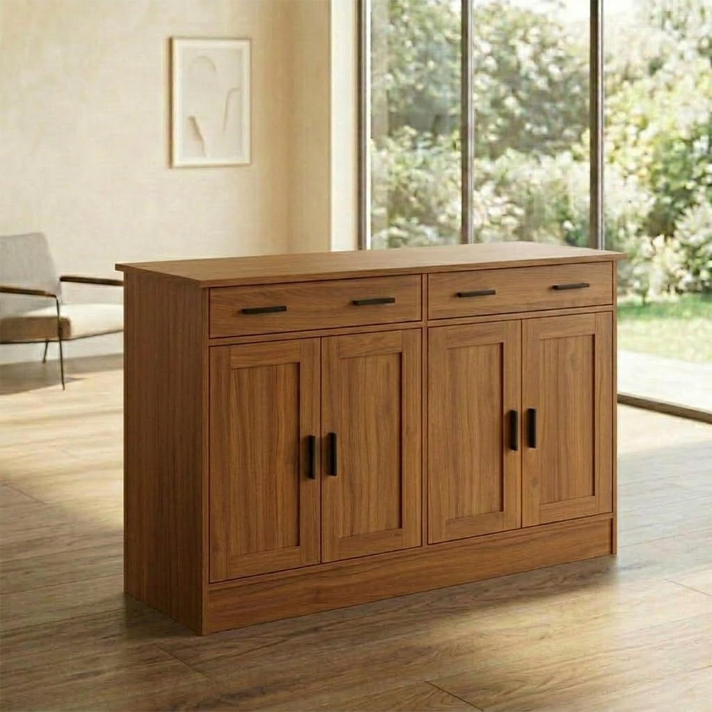 Rustic Brown Sideboard Buffet Cabinet