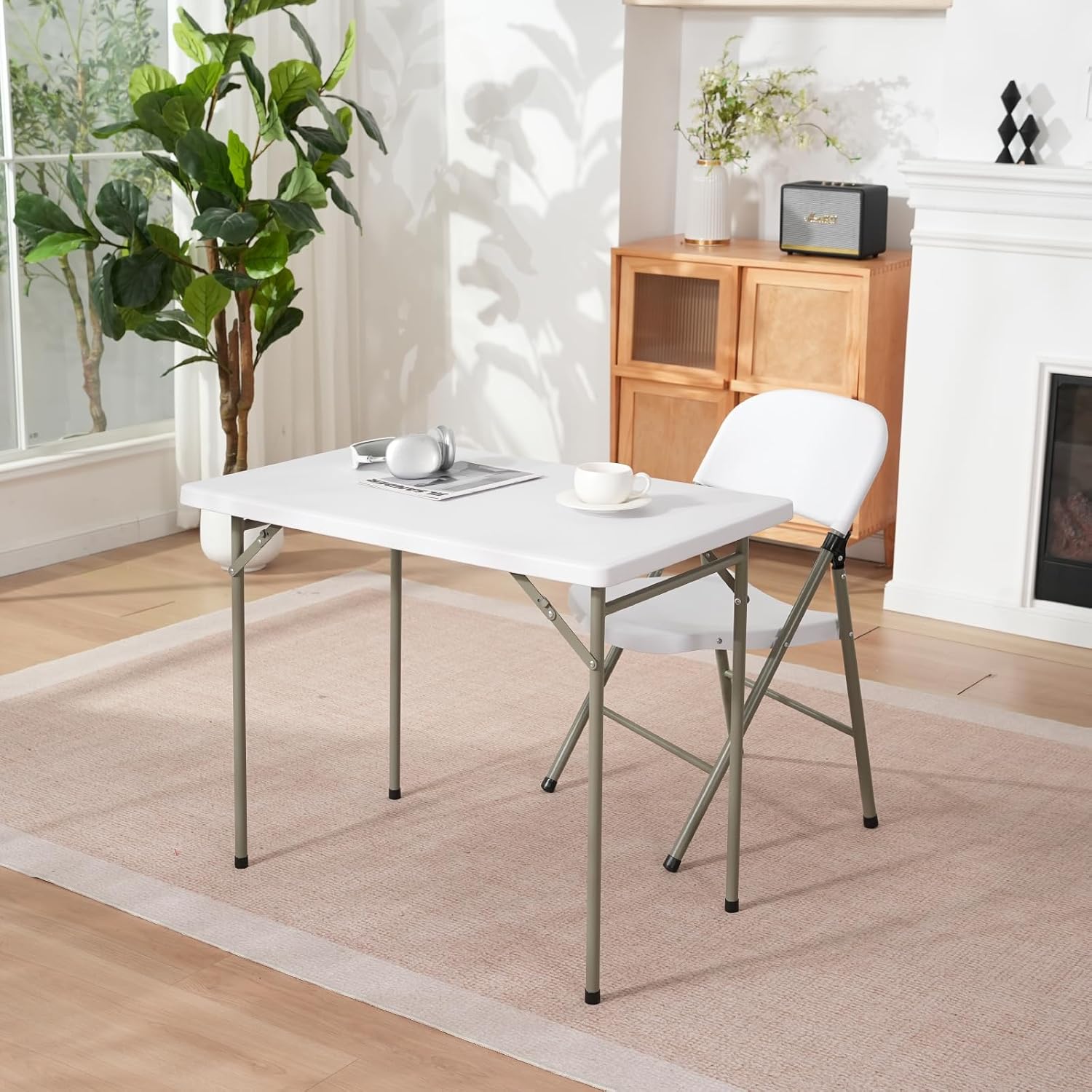 HDPE Steel‑Leg Folding Event Table