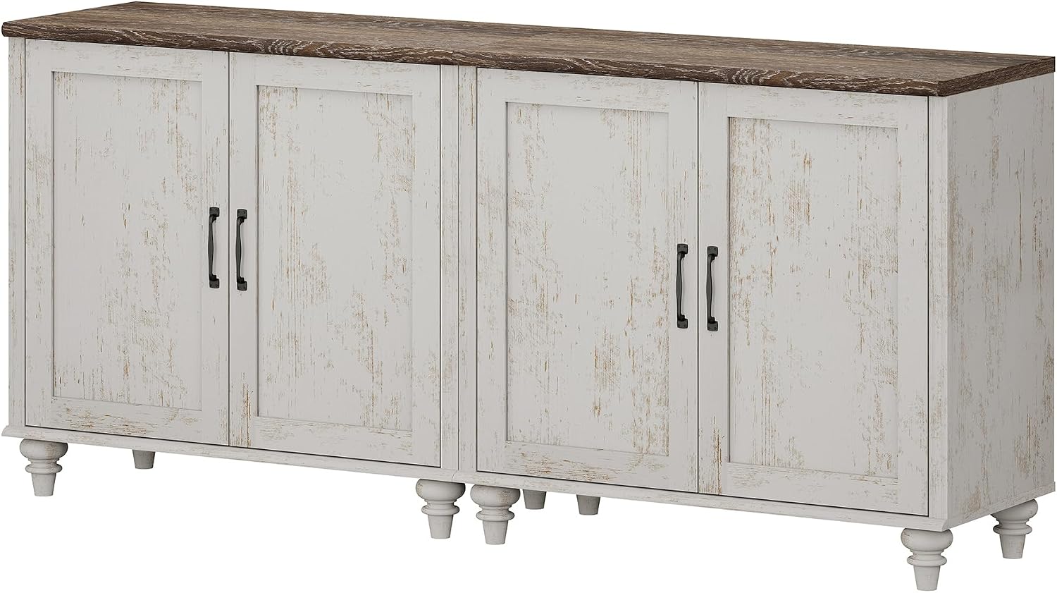 Farmhouse White Sideboard Credenza