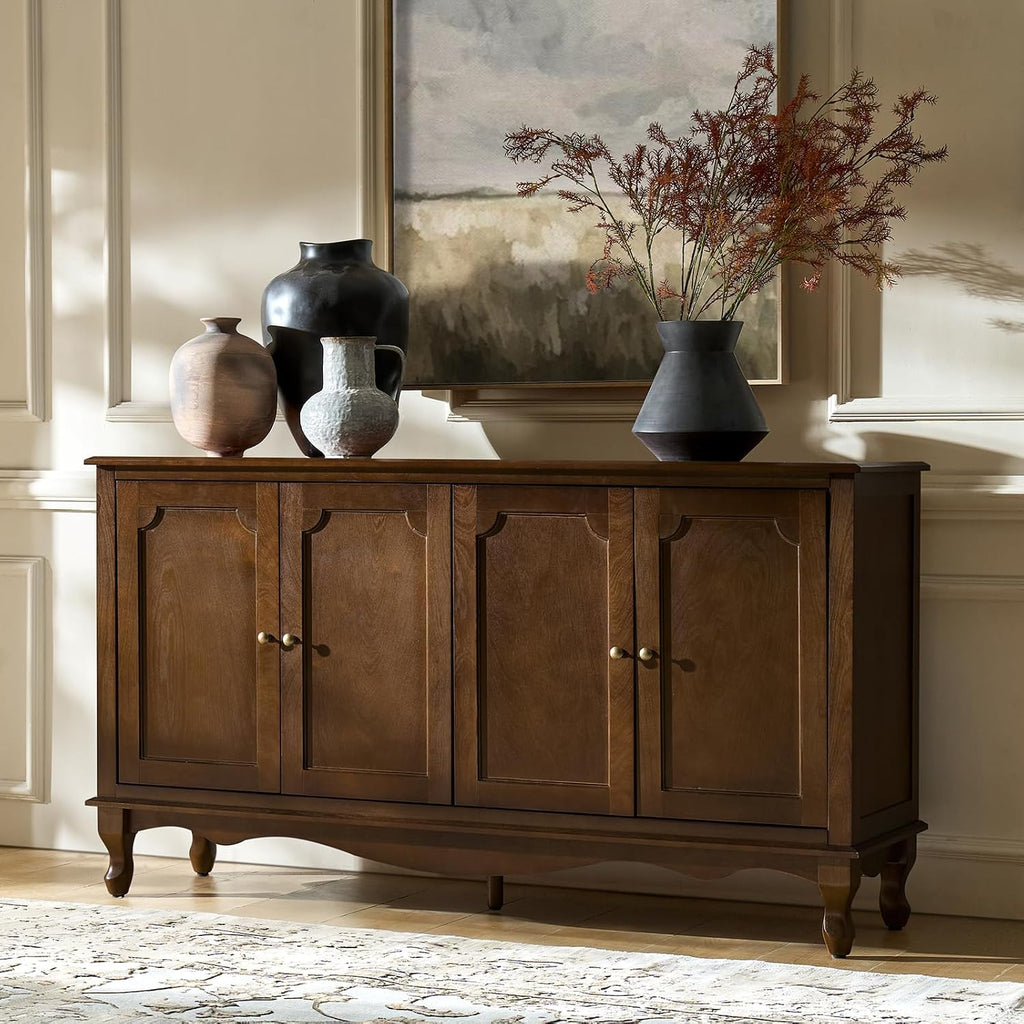 Farmhouse Walnut Sideboard Credenza