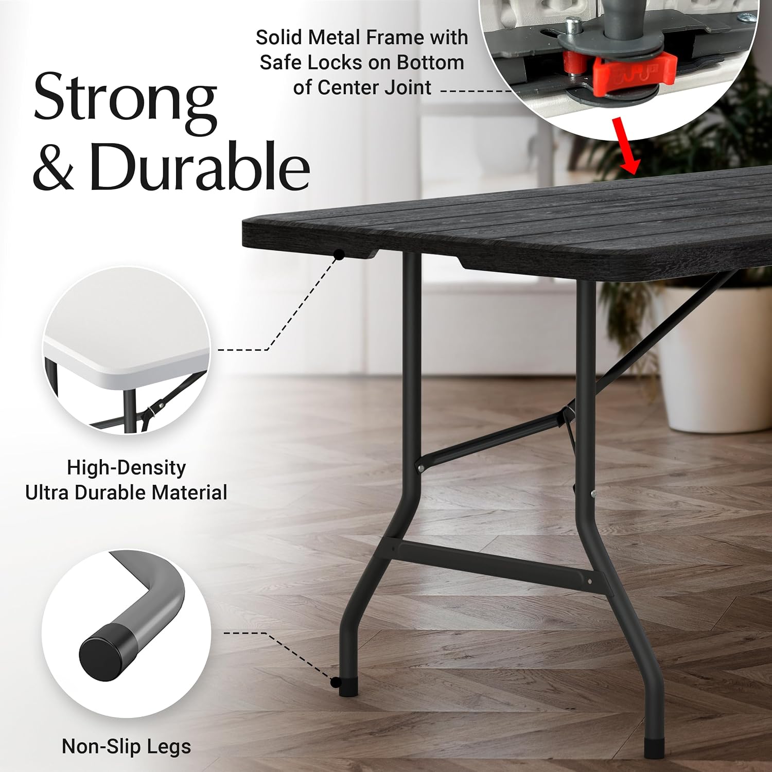 Heavy‑Duty 6FT Folding Utility Table