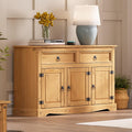 Solid Wood Antique Brown Sideboard Cabinet