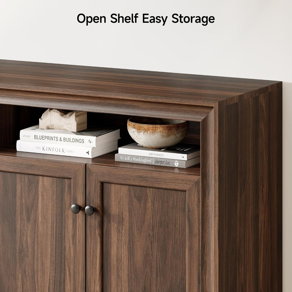 Brown Sideboard Buffet Storage Cabinet