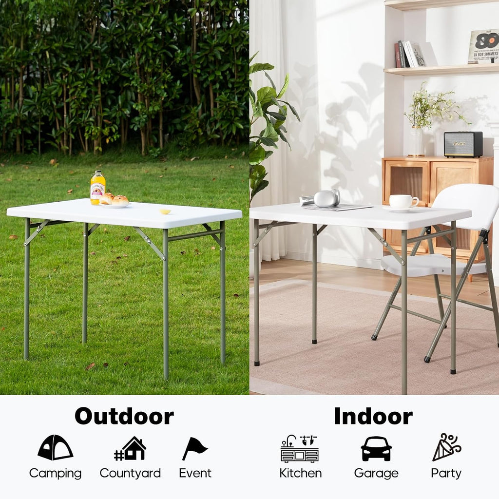 HDPE Steel‑Leg Folding Event Table