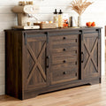 Farmhouse Barn‑Door Sideboard Credenza