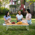 Yellow Portable Aluminum Camping Table