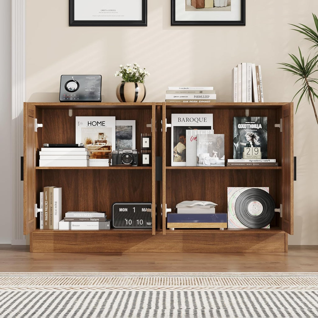 Industrial Rustic Brown Sideboard Credenza