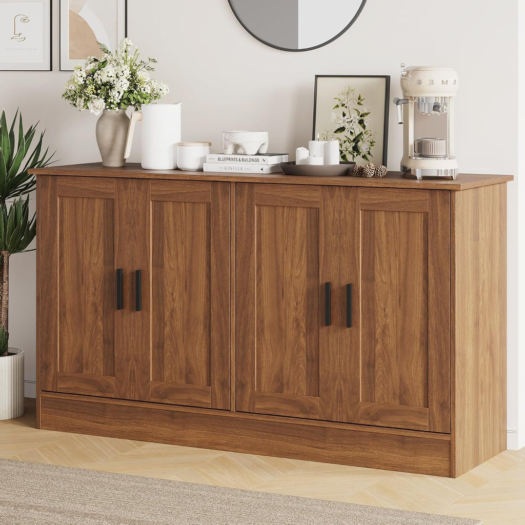 Industrial Rustic Brown Sideboard Credenza