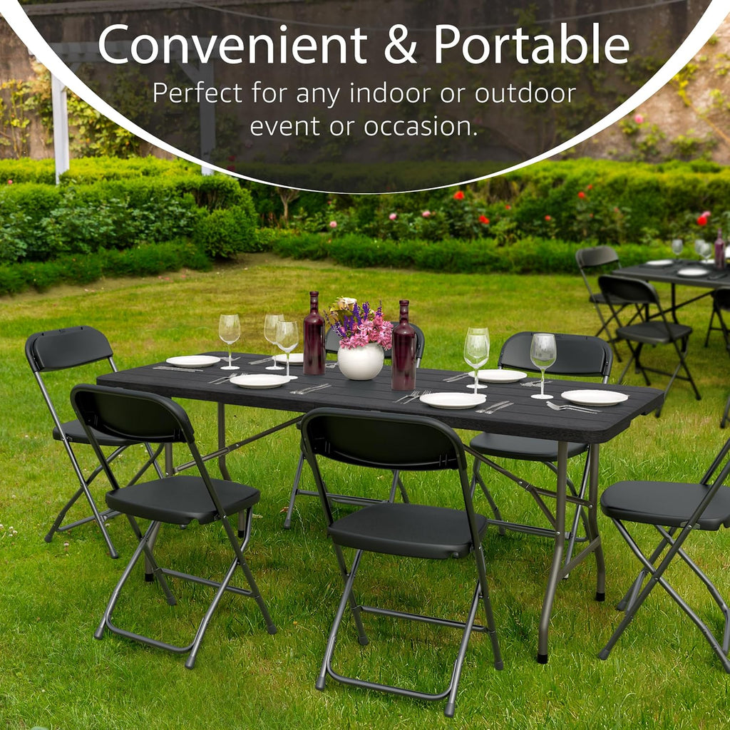 Heavy‑Duty 6FT Folding Utility Table