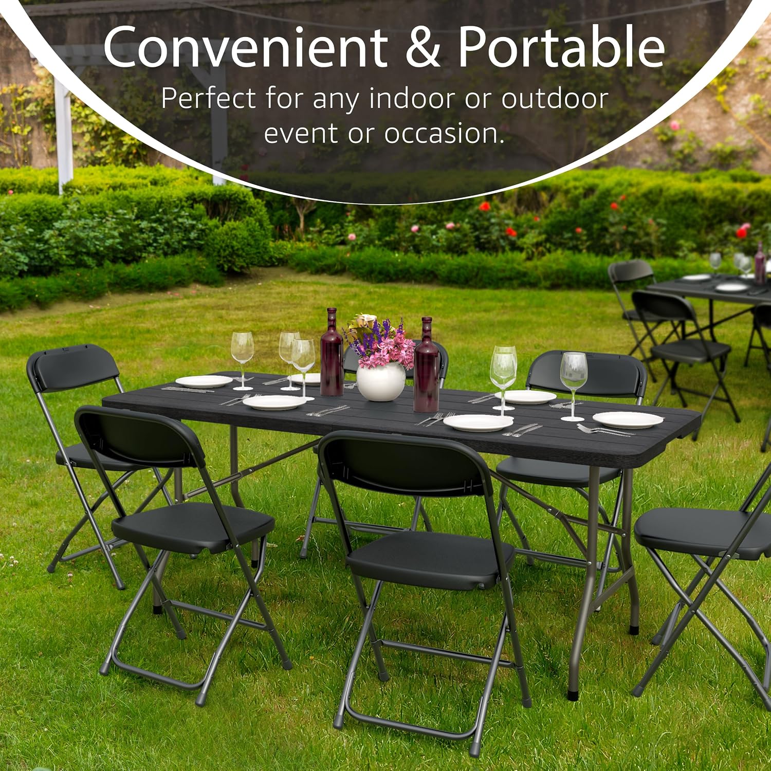 Heavy‑Duty 6FT Folding Utility Table