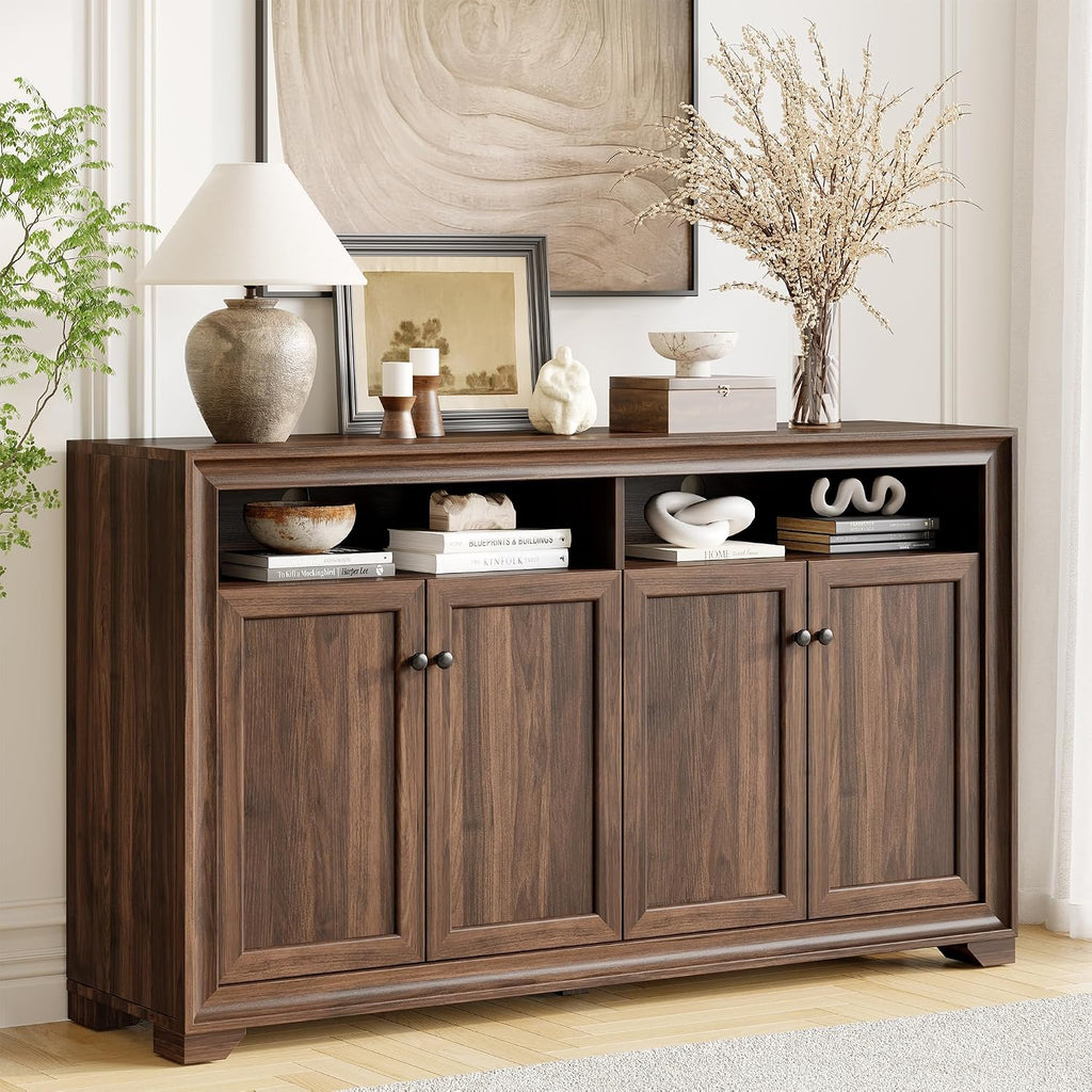 Brown Sideboard Buffet Storage Cabinet