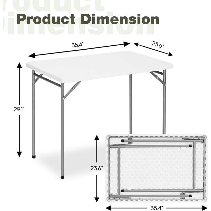HDPE Steel‑Leg Folding Event Table